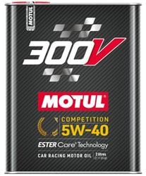 Picture of Motul 110817 300v 5w-40 Competition Car Racing Motor Oil Full Synthetic Engine Lubricant 2 Liter High Performance 4-Stroke Ester Core