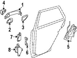 Picture of GENUINE MERCEDES 164-730-12-35 Mercedes-Benz 164 730 12 35, Door Lock Actuator Motor
