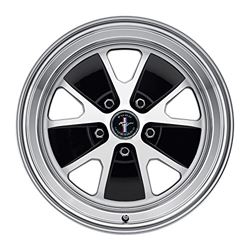Picture of Drake Off Road LW20-70854A Styled Alloy Wheel; Size 17x8; Bolt Pattern 5x4.5 In.; Back Spacing
4.5in.; Gloss Black/machined;