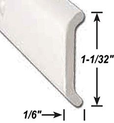 Picture of AP Products 021-87201-8 Non-Insert Trim Flat White, 8 Ft.