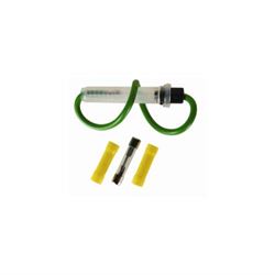Picture of J T & T PRODUCTS 2467F In-Line Glass Fuseholder With 6.5" 12 Awg Green Wire, 20 Amp Agc Glass Fuse And Two 12-10 Awg Vinyl Insulated Butt Connector Terminals, 4 Pcs.