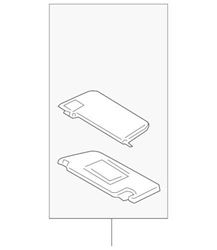 Picture of GENUINE MERCEDES 211-810-03-10 7F85 Sun Visor