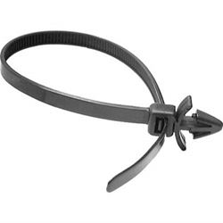 Picture of Auveco 20380  20380 Push Mount Cable Tie, 200 mm L x 5 mm W, Nylon, Black
