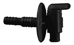Picture of JR Products 04-62415 Black Drain Cock (dual Barbed)