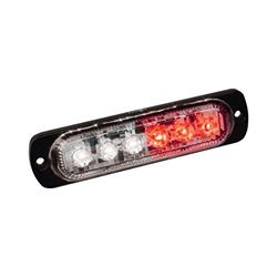 Picture of CUSTER PRODUCTS INC STR61RW Red, White Led Ultra Slim Strobe 6-Watt Cree, 480 Lumens, 4 1/2 Inlong, 19 Flash