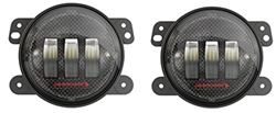 Picture of J.W. Speakers 0554413 4'' Round Led Fog Lights; Fits Jeep Wrangler Bumpers With Stock
mounting Pattern; High-Output Leds; Plug And Play Installation;
dot-Compliant; Die-Cast Aluminum Housing; Carbon Fiber Inner Bezel;
kit Of 2 Lights