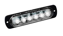 Picture of CUSTER PRODUCTS INC STR61W White, Led Ultra Slim Strobe 6-Watt Cree, 480 Lumens, 4 1/2in Long 19 Flash Pat