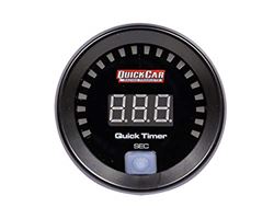 Picture of Quickcar Racing Products 67-107 Lap Timer, Quick Timer, 2-1/16 In Diameter, Digital Display, Led Indicator Lights, Black Face, Each