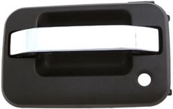 Picture of Motormite 83318 Front Driver Side Exterior Door Handle Compatible With Select Ford Models, Chrome Lever And Black Housing