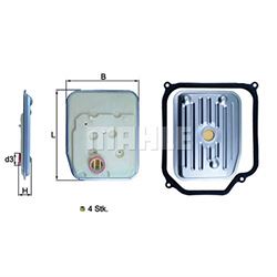Picture of MAHLE HX 147KIT1 Automatic Transmission Filter Kit