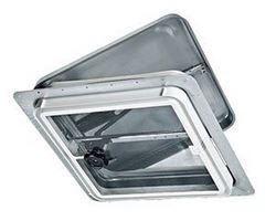 Picture of Vent Line By Dexter V2110-501-00 Rv Trailer Camper Hardware Non-Pwrd Metal Vent Out Garnish Birch White