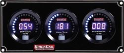 Picture of Quickcar Racing Products 67-3012 Digital 3-Gauge Panel Op/wt/fp