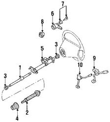 Picture of OEM 202-545-01-04 545 01 04, Ignition Starter Switch