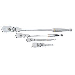 Picture of GearWrench 81230T 4 Pc 1/4" 3/8" & 1/2" 90T Tooth Full Polish Flex-Head