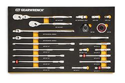 Picture of GearWrench  86521 21 Piece 3/8" 90t Ratchet & Drive Tool Set With Eva Foam Tray -