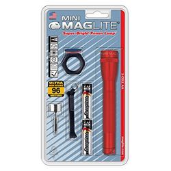 Picture of MagLite M2A03C Mini Incandescent 2-Cell Aa Flashlight Combo, Red