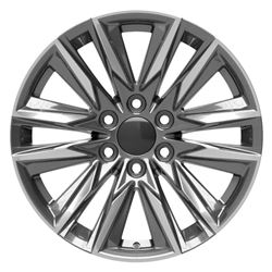 Picture of OE Wheels 9510950 20" Replica Wheel Fits Cadillac Escalade - Ca91 Gunmetal With Polished Face 20x9