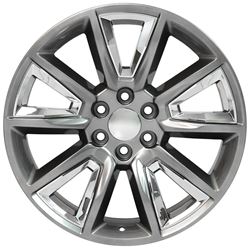 Picture of OE Wheels 9507615 22" Replica Wheel Cv73b Fits Chevrolet Tahoe Rim 22x9 Hyper W/chrome Wheel