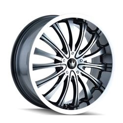 Picture of Mazzi Wheels 351-2918B MAZZI HYPE 351 BLACK/MACHINE 20X9 5-115/5-120 18MM 74.1MM
