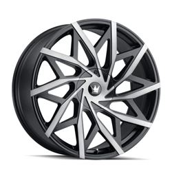 Picture of Mazzi Wheels 372-22988TM MAZZI BIG EASY 372 MATTE BLACK MACHINED WITH DARK 22X9.5 5-115/5-139.7 18MM 87MM