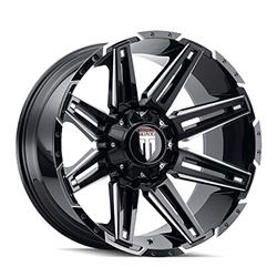 Picture of AMERICAN TRUXX AT1903-8978M-12 18" Inch 8x180 Wheel Rim Boom AT1903 18x9-12mm Black Milled