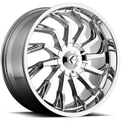 Picture of KRAZE KR142-26137C30 Wheels SCRILLA Chrome Wheel with Aluminum (26 x 10. inches /5 x 5 mm, 30 mm Offset)