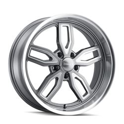 Picture of Ridler 608-2865G RIDLER 608 GLOSS GREY MILLED 20X8.5 5-114.3 0MM 72.62MM