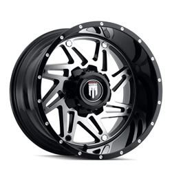 Picture of AMERICAN TRUXX AT165-2152BM-24 20 Warrior At165 Black/Machined 20X10 5-127-24mm 78.1mm