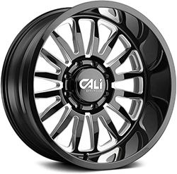 Picture of CALI OFF-ROAD 9110-2985BM CALI OFF-ROAD SUMMIT 9110 GLOSS BLACK MILLED 20X9 5-139.7 0MM 87.1MM