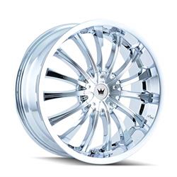Picture of Mazzi Wheels 351-8701C Wheels  Hype 351 Chrome 18X7.5 4-100/4-114.3 40mm 67.1mm