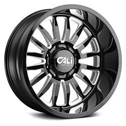 Picture of CALI OFF-ROAD 9110-2983BM CALI OFF-ROAD SUMMIT 9110 GLOSS BLACK MILLED 20X9 6-139.7 0MM 106MM