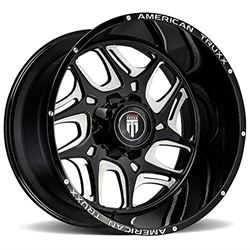 Picture of AMERICAN TRUXX AT1900-2981M-12 20 Sweep At1900 Black/Milled 20X9 8-165.1-12mm 125.2mm
