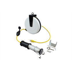 Picture of General Manufacturing 1935-8010 Stubby Ii With Endlight 1000 Lumens 35' Reel 10amp Inline Tool Tap Black Handle