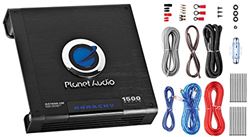 Picture of Planet Audio AC1500MK 1500 watt Amplifier + Installation Kit - 2/4 Ohm Stable, Class A/B, Monoblock, Mosfet Car Amplifier with Remote Subwoofer Control