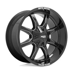 Picture of Moto Metal MO970790353B12NUS Mo970 17x9 5x5.0/5.5 G-Blk Mill Spk -12mm