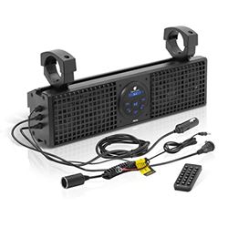 Picture of Planet Audio PSX18 ATV UTV Sound Bar System - 18 Inches Wide, IPX5 Weatherproof, Bluetooth Audio, USB, Amplified, Aux-in, 4-inch Speakers, 1 Inch Tweeters, Easy Installation for 12 Volt Vehicles