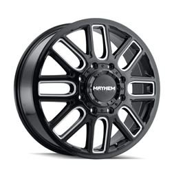 Picture of Mayhem 8107D-2879BMR192 MAYHEM COGENT DUALLY (8107D) GLOSS BLACK MILLED 20X8.25 REAR 8-210 -192MM 154.2MM