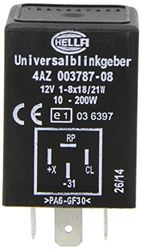 Picture of Hella 003787081 Flasher 12v 4 Pin Bkt 10-200w