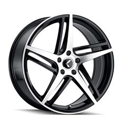 Picture of KRAZE KR195-8812BM40 KRAZE MILANO KR195 GLOSS BLACK MACHINED 18X8 5-120 40MM 74.1MM