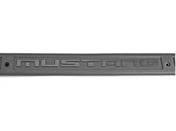 Picture of Drake Muscle Cars E5ZZ-6113208-GM Door Sill Plates with Mustang Logo Gray Pair