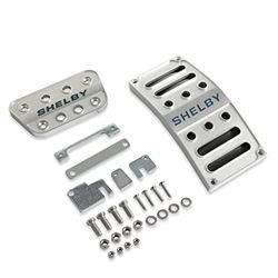 Picture of Drake Muscle Cars 5S3Z-2457-9735A Pedal Covers Billet Shelby Logo Automatic