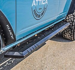Picture of Attica 4x4 ATTFB01C103-BX Frontier Series Side Step with Step Lights - Black - Powder Coated - Steel