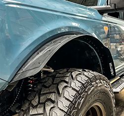 Picture of Attica 4x4 ATTFB01H101-BX-F Terra Series Front Fender Flares- Black - Powder Coated - Steel