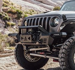 Picture of Attica 4x4 ATTJL01A110-BX Frontier Modular Front Bumper (center) - Black - Powder Coated - Steel