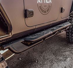 Picture of Attica 4x4 ATTJL02C109-BX Terra Series Side Step - Black - Powder Coated - Steel