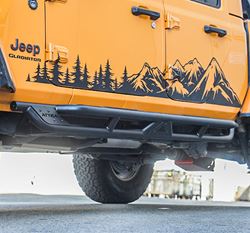 Picture of Attica 4x4 ATTJT02C104-BX Terra Series Side Step - Black - Powder Coated - Steel