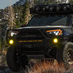 Picture of Attica 4x4 CHATT-TY4R14-GBC Sol Series Full LED High/Low Beam Sequential Head Light - Black/Clear