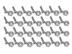 Picture of Drake Muscle Cars 378178-M6-SSB Underhood Stainless Steel Hardware Kit Compatible with 2005-2014 Ford Mustang, Model