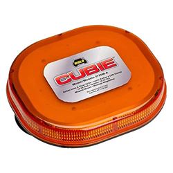 Picture of Wolo Manufacturing 3725MA Cubie-Extra Slim Mini Led Warning Light 26 Light Patterns Amber Lens 12-24 Watt Magnet Mount