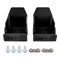 Picture of Mishimoto BNSD-BR-21RSBK Borne Off-Road Rear Shock Skid Plates, Fits 2021+ Ford Bronco, Black